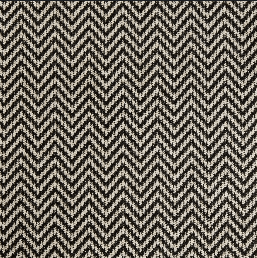 Pattern Play Black & White ZigZag Loop Pile Carpet